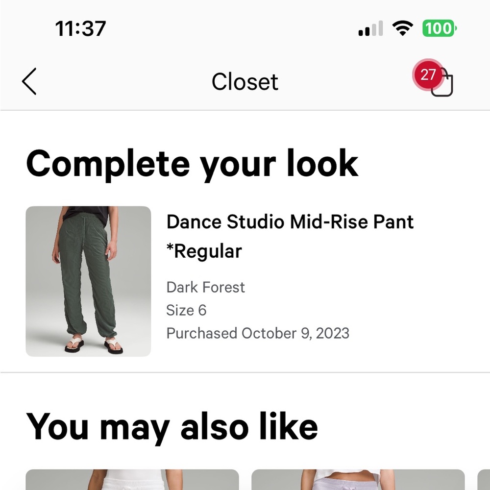 Dance Studio Mid Rise Pant - Forest Green
